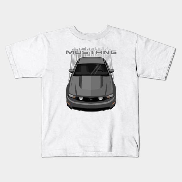 Mustang GT 2010-2012 - Grey Kids T-Shirt by V8social